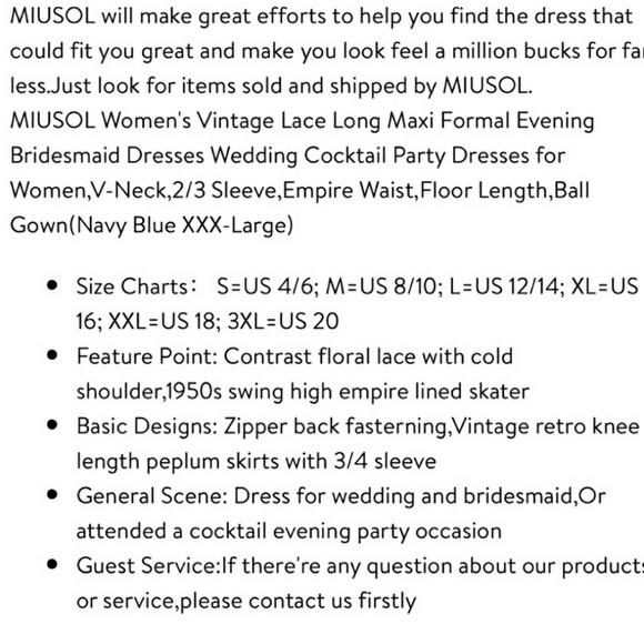 Nwt miusol black lace dress - Picture 5 of 5